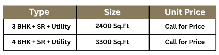 Navraj high rise apartments price